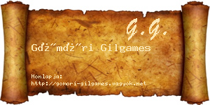 Gömöri Gilgames névjegykártya